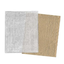 Irregular Background Plastic Embossing Folders for Card Making, Stripe Dots Back