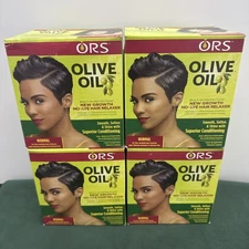 (Lot Of 4) ORS New Growth No-Lye Hair Relaxer Normal Strength Box Kit NEW
