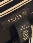 WHBM White House Black Market Maxi Skirt XS Black/White Faux Wrap Style EUC!! — photo 7