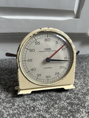 Vintage Smiths Seconds Timer / English Clock Systems Seconds Timer / Working