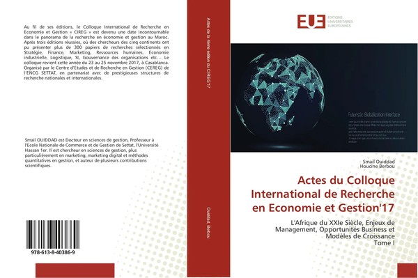 Actes Du Colloque International De Recherche En Economie Et Gestion'17 Buch 2018-image