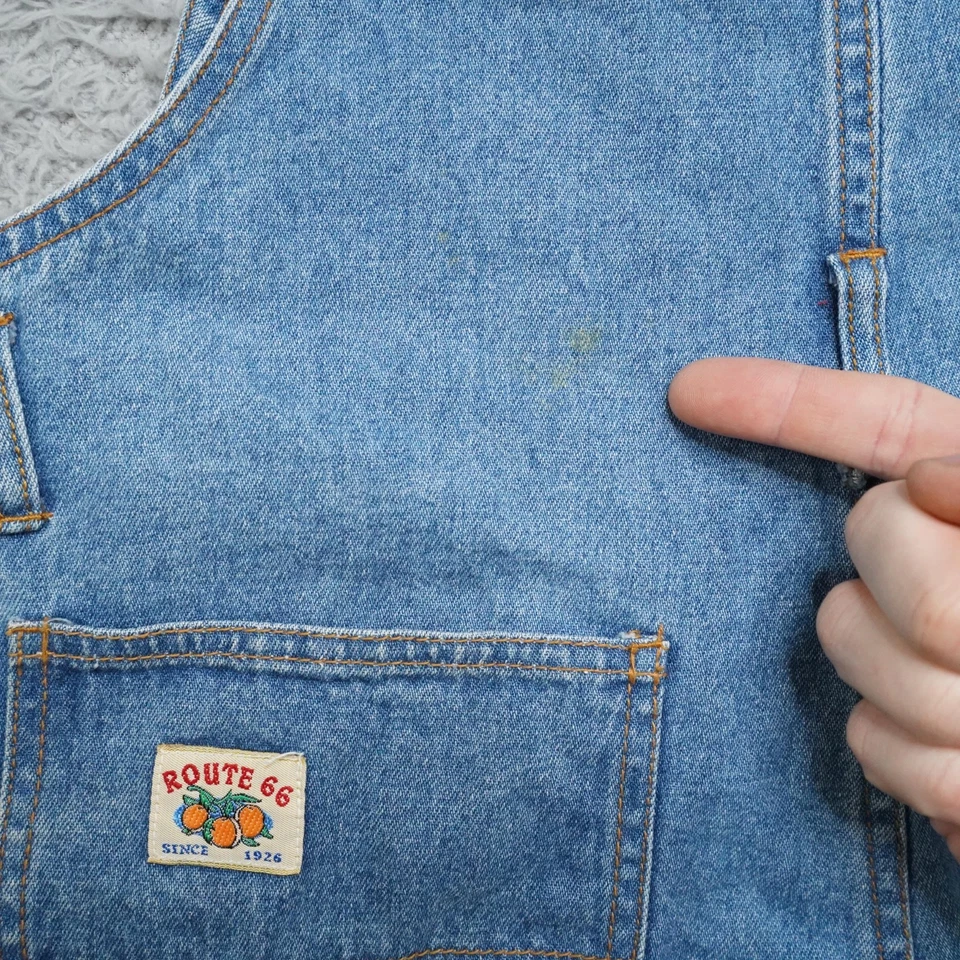Pantalones cortos vintage Route 66 para mujer M azul Foto 4 de 4