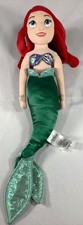 Disney Store Ariel Plush Doll 22  The Little Mermaid Stuff Toy Minky Hair EUC