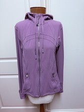 Lululemon Define Hooded Jacket Nulu Fabric 12 Lavender Lux/Mirror Silver LW3HWBS