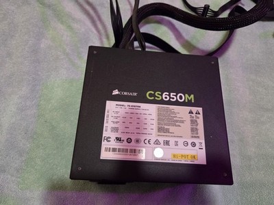 Corsair 650W Watt PSU Power Supply Unit ATX PC CS650M Semi-Modular