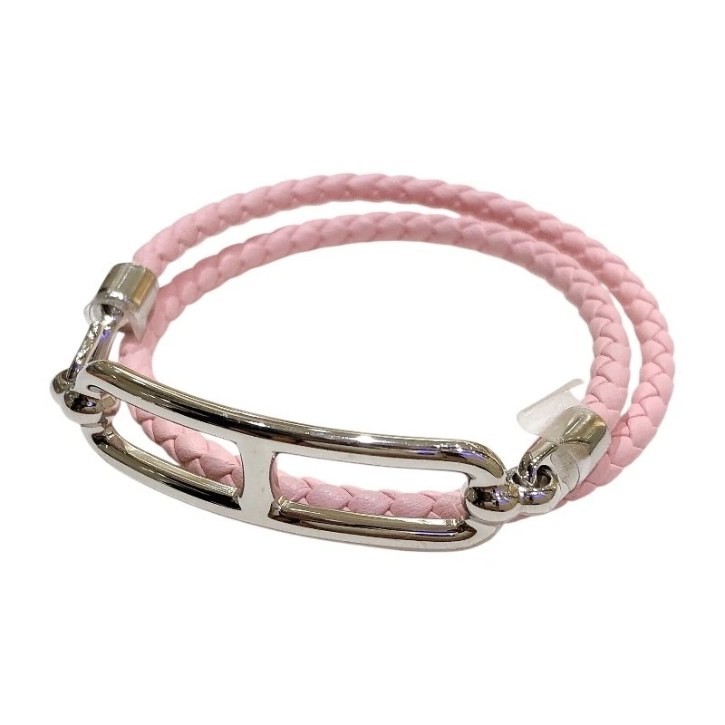 HERMÈS HERMES Lurri Double Tour Rose Sakura SV Hardware Swift Metal Usatoo