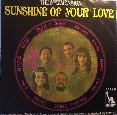60s Soul - THE 5th DIMENSION - Sunshine of your love - 1969 GERMAN LIBERTY VG+