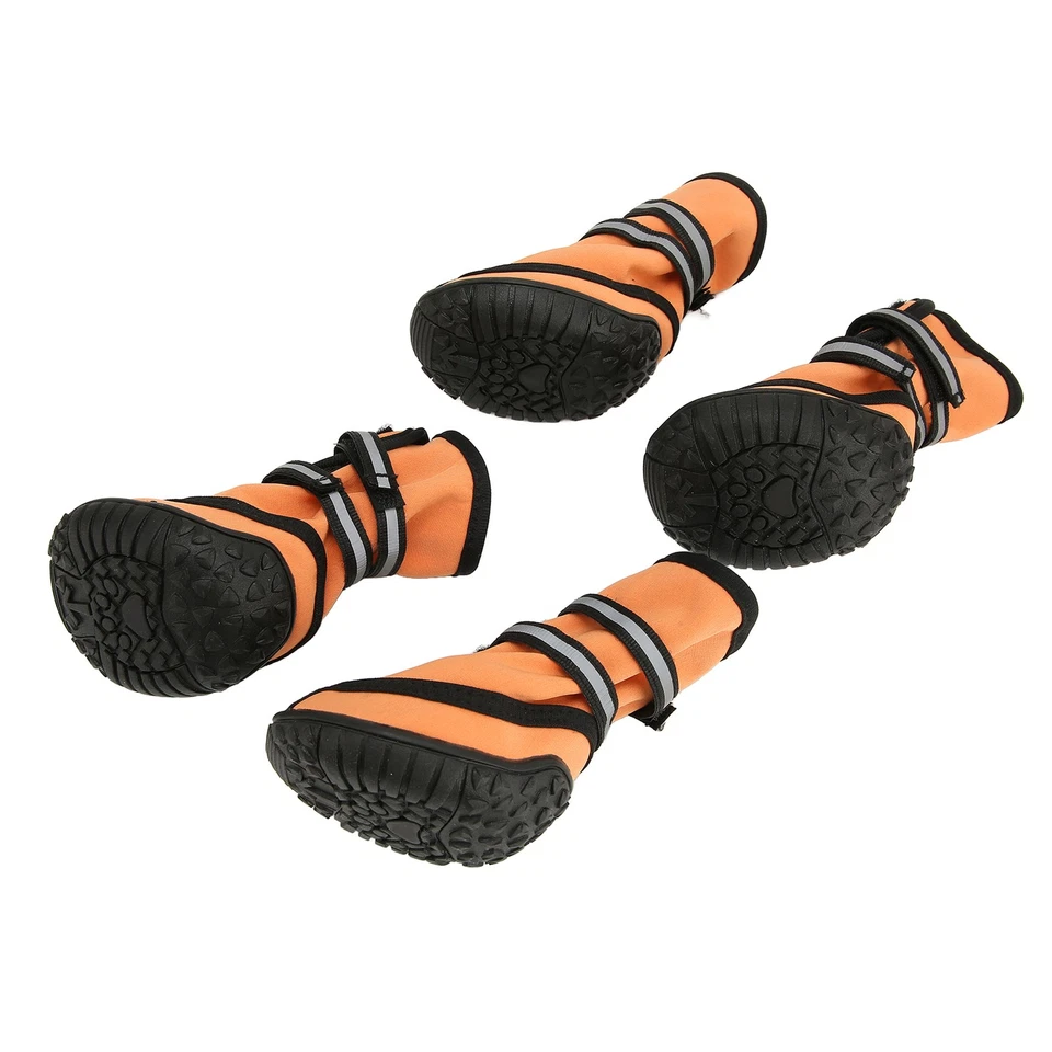 2 Bottes Pour Chiens Réfléchissantes Et Antidérapantes En Caoutchouc Pour - Photo 2/4