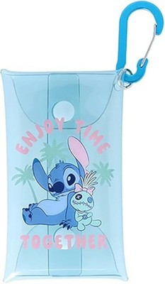 Disney Lilo & Stitch Multi Case - Clear Mini Pouch - Light Blue S2336421 Neu