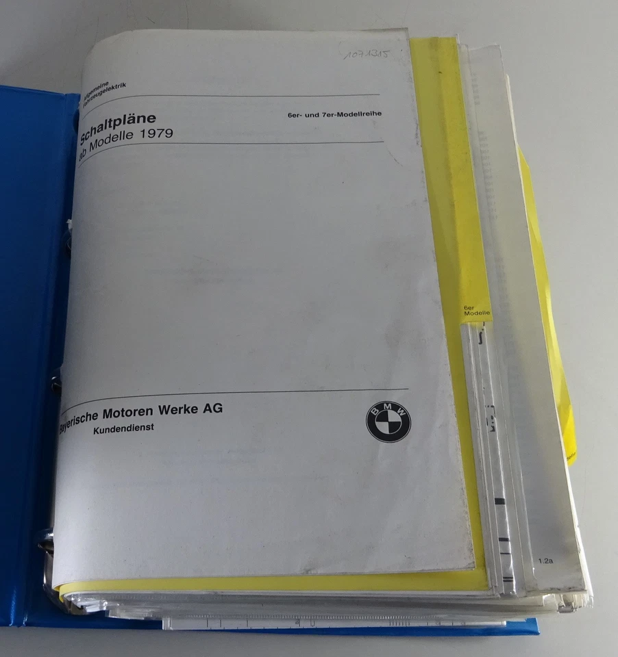 Manual de Taller/Eléctrico Diagramas Cableado BMW 6er E24 / 7er E23 Stand 1979 - Imagen 2 de 4