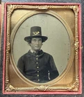 New ListingCivil War 1/6 Tintype Photo of an Old Infantry Soldier