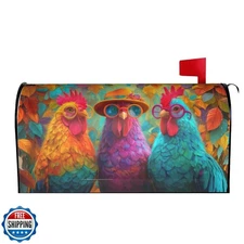 Taekifiyy Country Farm Chicken Mailbox Covers Magnetic Letterbox 