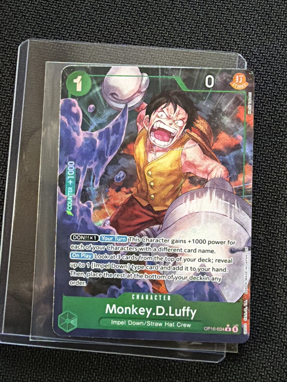 Monkey.D.Luffy Alt Art (OP16-034) | OP16 - The Time of Battle | ENGLISH