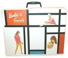 VTG 1960s MATTEL BARBIE & MOD'ERN COUSIN FRANCIE DOLL TRUNK CARRYING CASE 1965