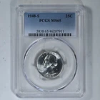 1948-S PCGS USA Washington Quarter Coin Graded MS65 PCGS # 5838.65/46287911