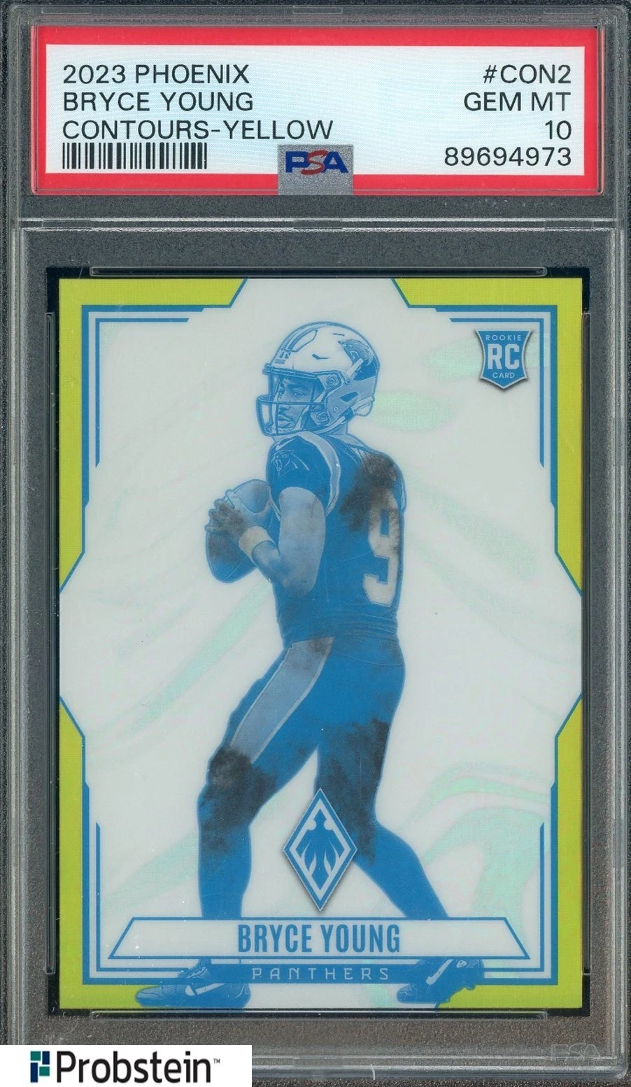 Bryce Young Panini Phoenix Contours #CON2 Yellow