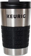 Keurig Travel Mug Fits K-Cup Pod Coffee Maker, 1 Count (Pack Stainless Steel 