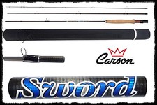canna pesca a mosca sword 3 pezzi 8 piedi e 6 trota cavedano fiume lago torrente