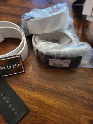 John Richmond White Leather Made In Italy | eBay