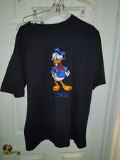 Donald Duck Embroidered Shirt Disney Store Vintage