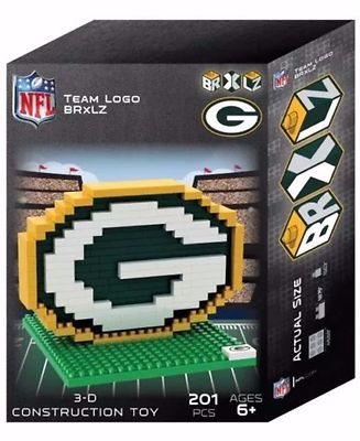 NFL BRXLZ Team Logo 3-D Puzzle Construction Toy New -Pick your