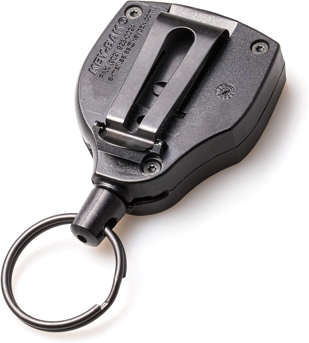 KEYBAK Super 48" Heavy Duty Retractable Key Chain Ring Belt Clip 8oz-Free ship