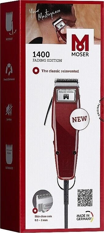 MOSER 1400 FADING EDITION KIT TAGLIACAPELLI TOSATRICE PROFESSIONALE ELETTRICO - Immagine 3 di 3