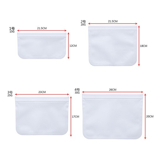 EcoFriendly Reusable Food Storage Bags Leakproof Ziplock Snacks