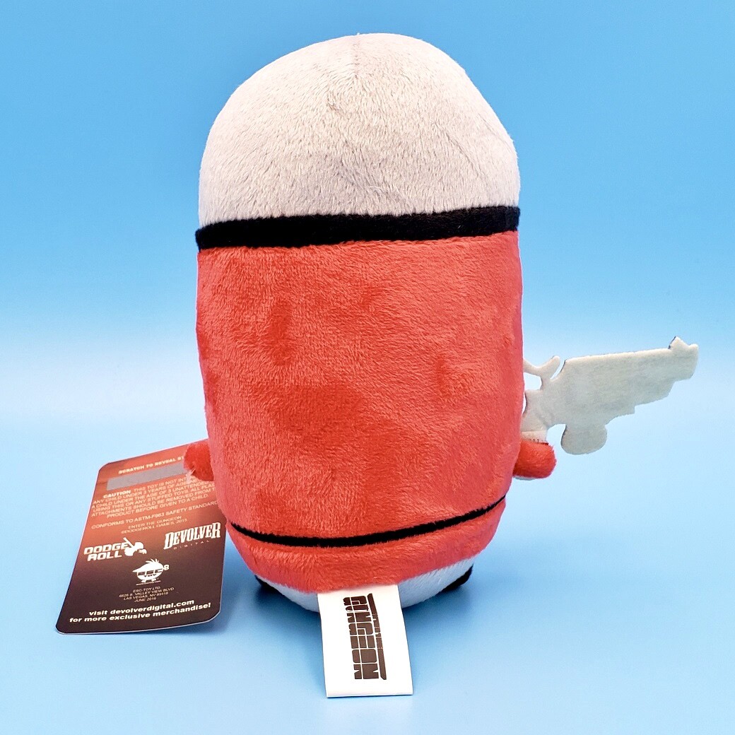 Enter The Gungeon Red Bloodshot Kin Bullet Plush Figure + PC Steam Code ...