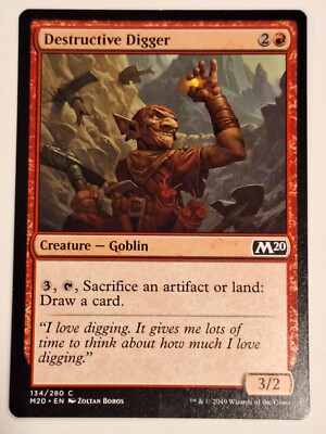 Destructive Digger - Magic 2020 Core Set M20 - Magic the Gathering MTG Nice!