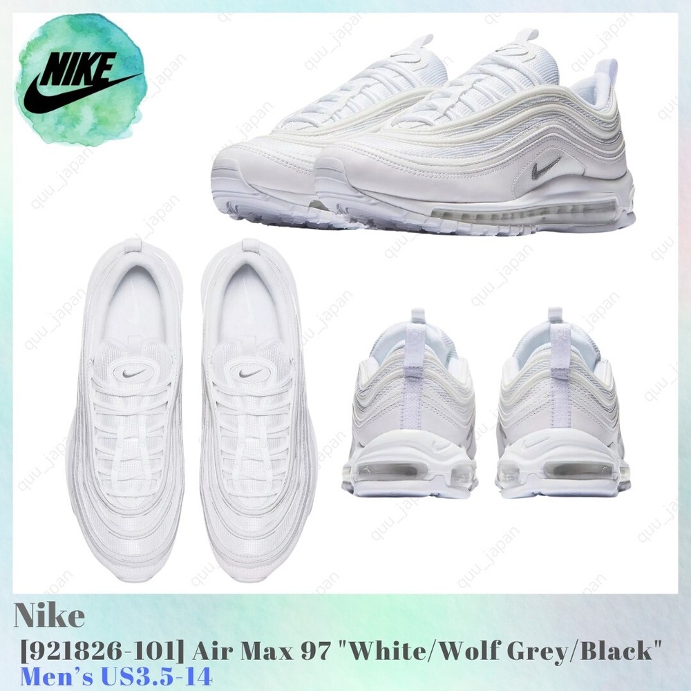 Nike Air Max 97 Triple White Wolf Gray in Size 10.5