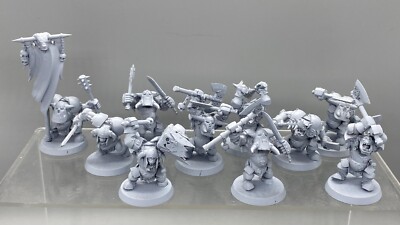 GW AoS - Black Orc Ardboyz x 10 (6B3 P570)
