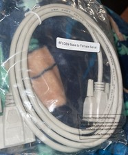 6 ft DB9 Male to Female Cable 28 AWG Serial PC to PC Data New Free Shipping A15
