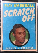 (9) 1971 Topps Scratch Off's Lot Mid-Grade All Red Not-Scratched