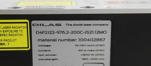 DILAS D4F2J22-976.2-200C-IS21.12MO Laser 100402867   Rofin sinar diode laser - Bild 2 von 6