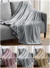 Warm Flannel Fleece Blanket Throw 150x200 cm For Sofa Chair Couch Soft Throwover