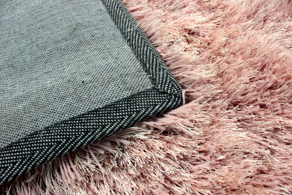 DAZZLE SPARKLE SPARKLY BLUSH SOFT PINK SILKY THICK LONG PILE GLAMOUR ...