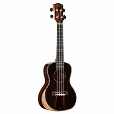 Muzikkon Heartland Konzert Ukulele Ebenholz m...