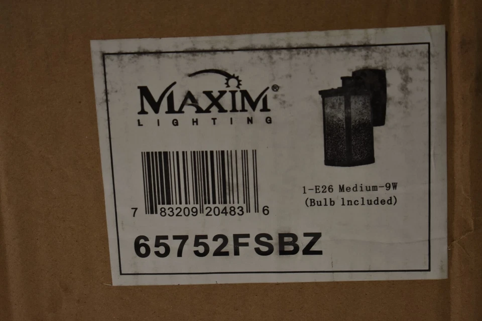 Maxim Lighting Outdoor Wall Mount Bronze Finish Terrace Single Light 65752FSBZ - Image 2 of 4