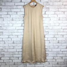 J.CREW NWT $248 Women's Glossy Fringe Trim Twill Sleeveless Dress sz 8 CA681