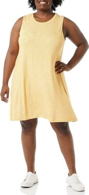 NEW Amazon Essentials Women's Dress Plus Size 2XL SLEEVELESS Tank Swing D4