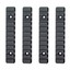 2-Pack KeyMod To Picatinny Rail Adapters - 2 Inch 5-Slot Aluminum Sections For Rifle Accessories