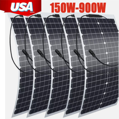 150-900W Complete Solar Panel Kit Solar Power Generator 40A Home110V Grid System