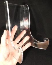 Easel Display Stand Clear Lucite Medium Size for Plates, Pictures and More!
