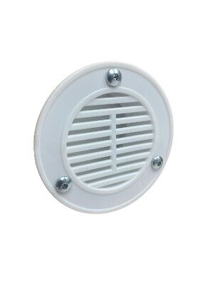 ProCamp RV White Cargo Trailer Air Flow Side Vent Kit – Half Moon Style With Mounting Hardware