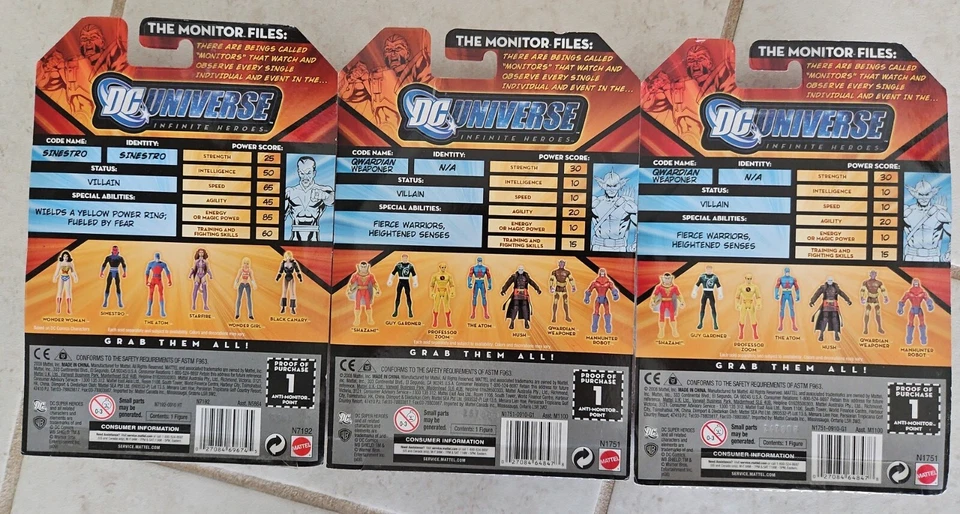 NUEVO MATTEL DC UNIVERSO CRISIS SINESTRO Y QWARDIANO ARMADOR FIGURAS INFINITO s148 Foto 2 de 2