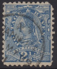 NEW ZEALAND 1882 2.1/2d BLUE SECOND SIDEFACES  STAMP VFU