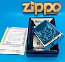 Brand New 2005 ZIPPO Lighter Stunning HARLEY DAVISON Design Brilliant Chrome 