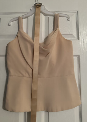 Shirt Tank Blouse Alfred Angelo Pink with belt size 14