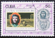sCUBA Sc# 2965   ERNESTO CHE GUEVARA  Che Revolutionary Guerrilla  1987 used cto